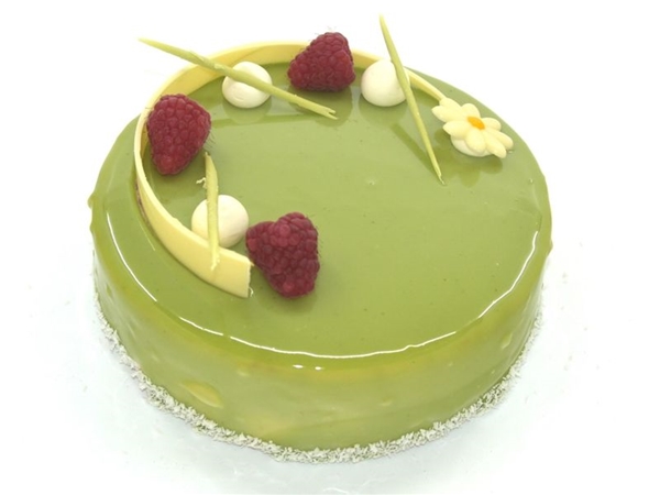 Pistache Frambozen taart 8 pers.